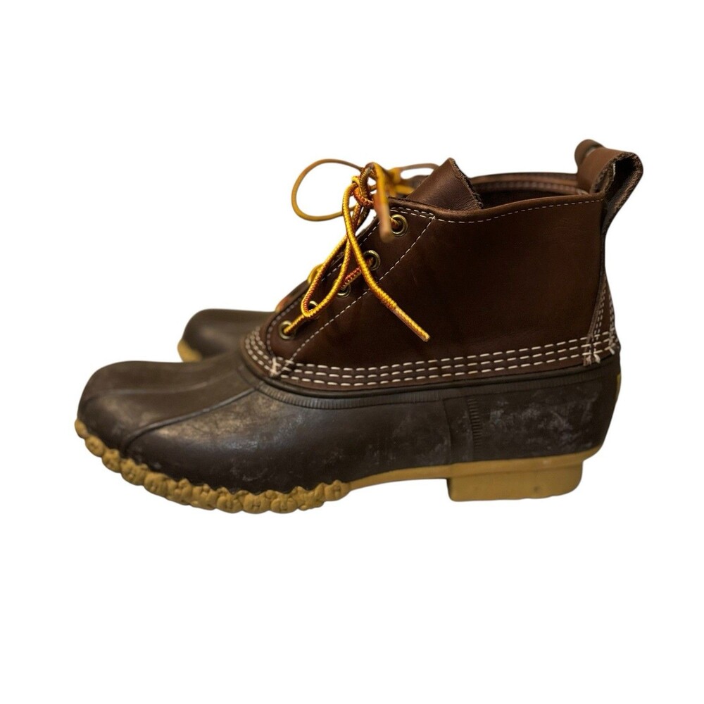 Vintage L.L. Bean Made In USA Brown Duck Boots Men’s Size 10 Hunting Outdoors